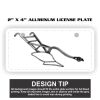 2" X 4" Aluminum License Plate  Thumbnail