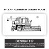 2" X 4" Aluminum License Plate  Thumbnail