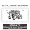 2" X 4" Aluminum License Plate  Thumbnail