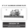 2" X 4" Aluminum License Plate  Thumbnail