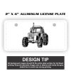2" X 4" Aluminum License Plate  Thumbnail