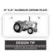 2" X 4" Aluminum License Plate  Thumbnail