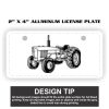 2" X 4" Aluminum License Plate  Thumbnail