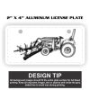 2" X 4" Aluminum License Plate  Thumbnail
