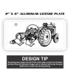 2" X 4" Aluminum License Plate  Thumbnail