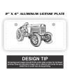 2" X 4" Aluminum License Plate  Thumbnail