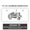 2" X 4" Aluminum License Plate  Thumbnail
