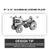 2" X 4" Aluminum License Plate  Thumbnail