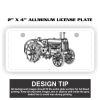 2" X 4" Aluminum License Plate  Thumbnail
