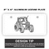 2" X 4" Aluminum License Plate  Thumbnail