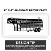 2" X 4" Aluminum License Plate  Thumbnail