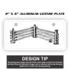 2" X 4" Aluminum License Plate  Thumbnail