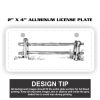 2" X 4" Aluminum License Plate  Thumbnail