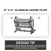 2" X 4" Aluminum License Plate  Thumbnail