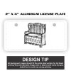 2" X 4" Aluminum License Plate  Thumbnail