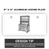 2" X 4" Aluminum License Plate  Thumbnail