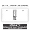 2" X 4" Aluminum License Plate  Thumbnail