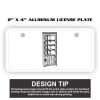 2" X 4" Aluminum License Plate  Thumbnail