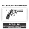2" X 4" Aluminum License Plate  Thumbnail