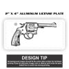 2" X 4" Aluminum License Plate  Thumbnail