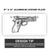 2" X 4" Aluminum License Plate  Thumbnail