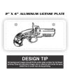 2" X 4" Aluminum License Plate  Thumbnail