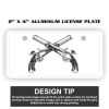 2" X 4" Aluminum License Plate  Thumbnail