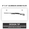 2" X 4" Aluminum License Plate  Thumbnail