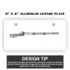 2" X 4" Aluminum License Plate  Thumbnail