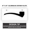 2" X 4" Aluminum License Plate  Thumbnail
