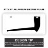 2" X 4" Aluminum License Plate  Thumbnail