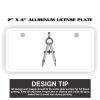 2" X 4" Aluminum License Plate  Thumbnail