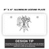 2" X 4" Aluminum License Plate  Thumbnail
