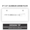 2" X 4" Aluminum License Plate  Thumbnail