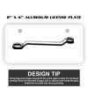 2" X 4" Aluminum License Plate  Thumbnail