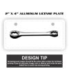 2" X 4" Aluminum License Plate  Thumbnail