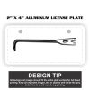 2" X 4" Aluminum License Plate  Thumbnail