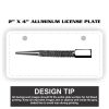 2" X 4" Aluminum License Plate  Thumbnail