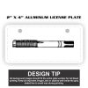 2" X 4" Aluminum License Plate  Thumbnail