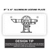 2" X 4" Aluminum License Plate  Thumbnail