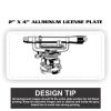 2" X 4" Aluminum License Plate  Thumbnail