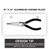2" X 4" Aluminum License Plate  Thumbnail