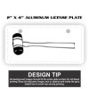 2" X 4" Aluminum License Plate  Thumbnail