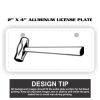 2" X 4" Aluminum License Plate  Thumbnail
