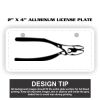 2" X 4" Aluminum License Plate  Thumbnail