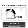 2" X 4" Aluminum License Plate  Thumbnail