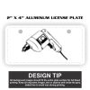2" X 4" Aluminum License Plate  Thumbnail