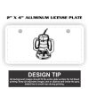 2" X 4" Aluminum License Plate  Thumbnail
