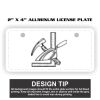 2" X 4" Aluminum License Plate  Thumbnail