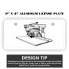 2" X 4" Aluminum License Plate  Thumbnail